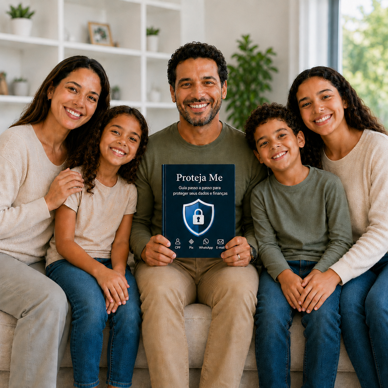 Família com o guia Proteja Me